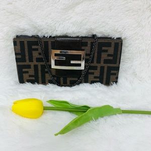 Authentic Fendi brown wallet